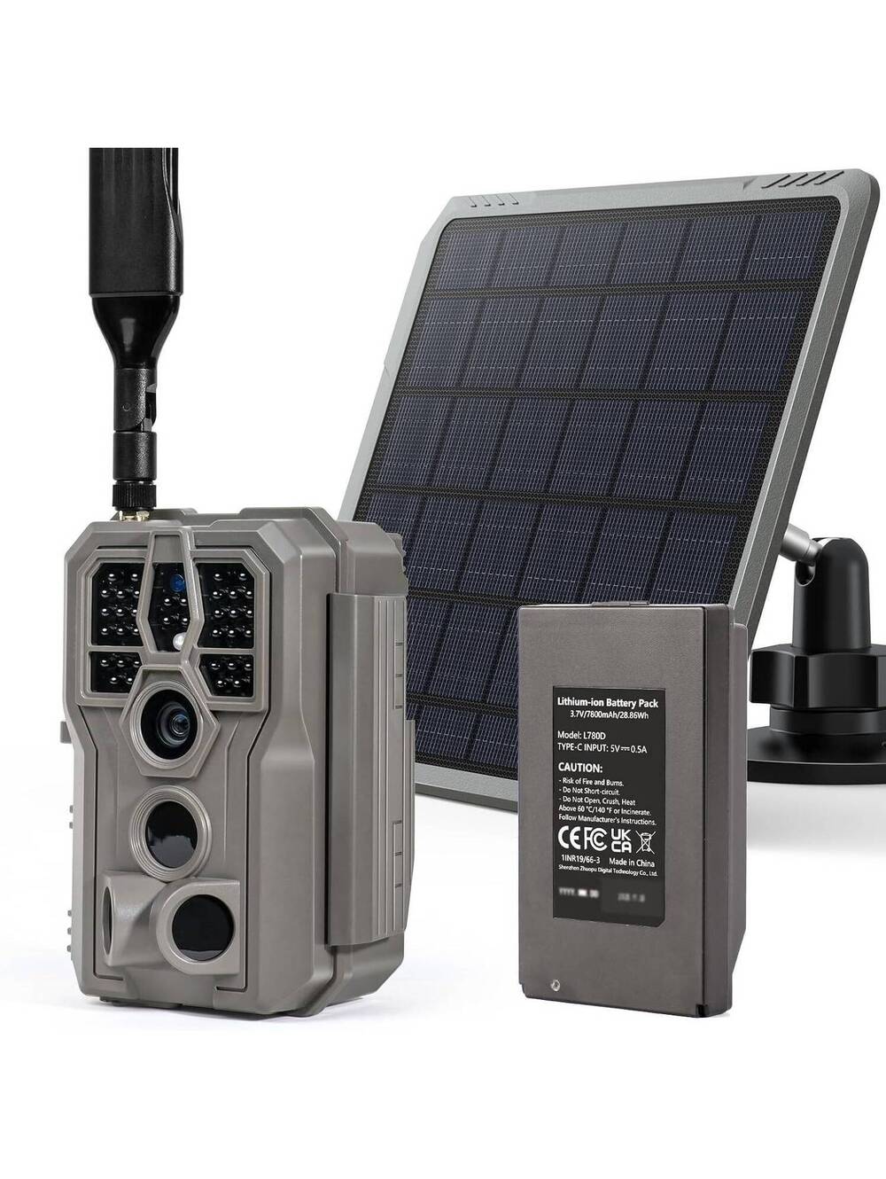 Cellular Trail Camera - GardePro X66 Pro with SP350 Solar Panel Combo